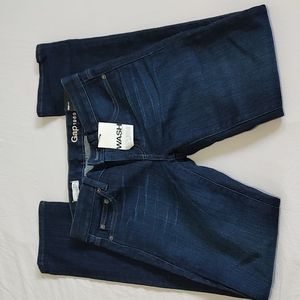 Gap real straight 25r low rise jeans